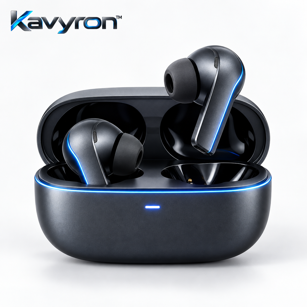 Kavyron™ AeroPulse True Wireless Earbuds with Charging Case