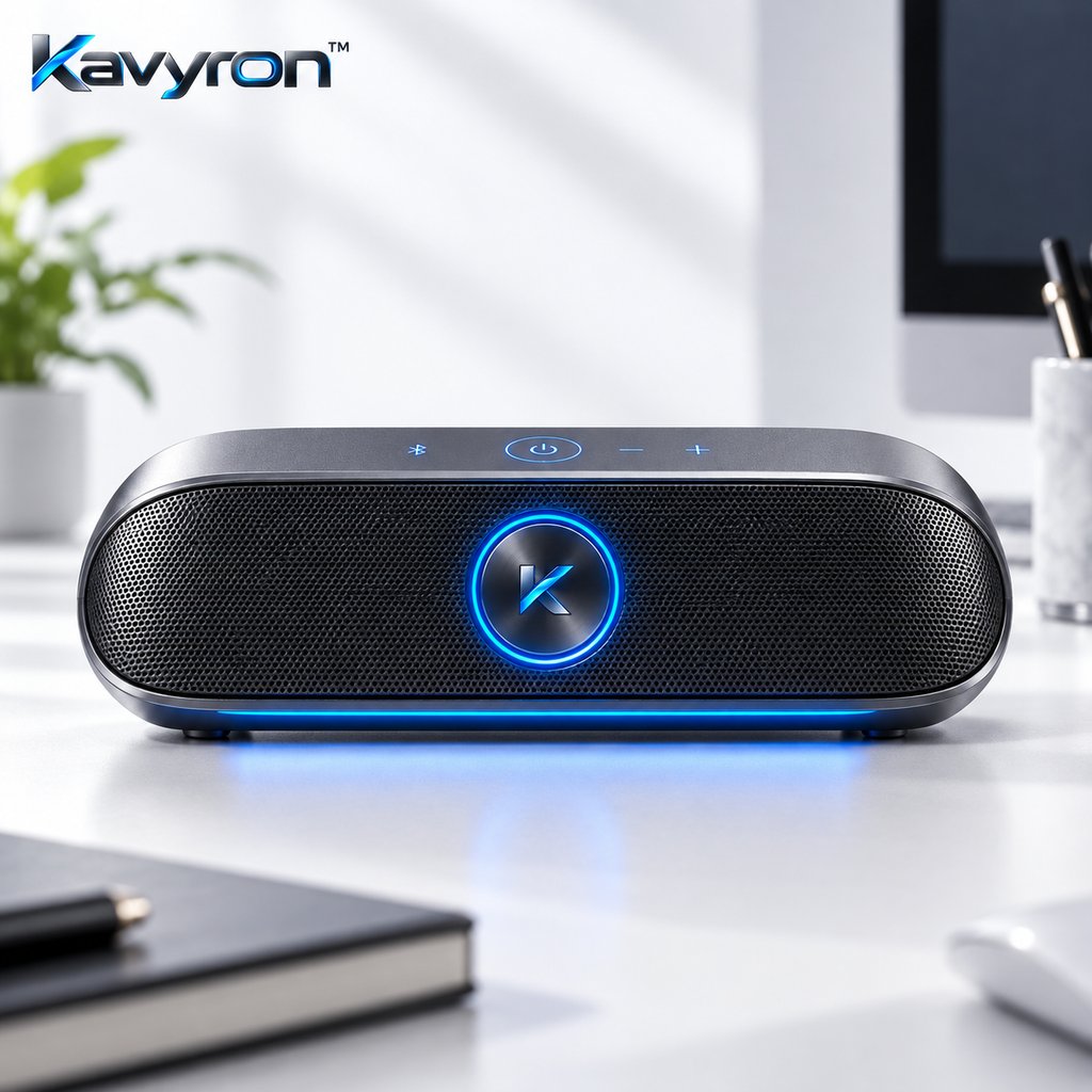 Kavyron™ ArcBeat Modern Desktop Bluetooth Speaker