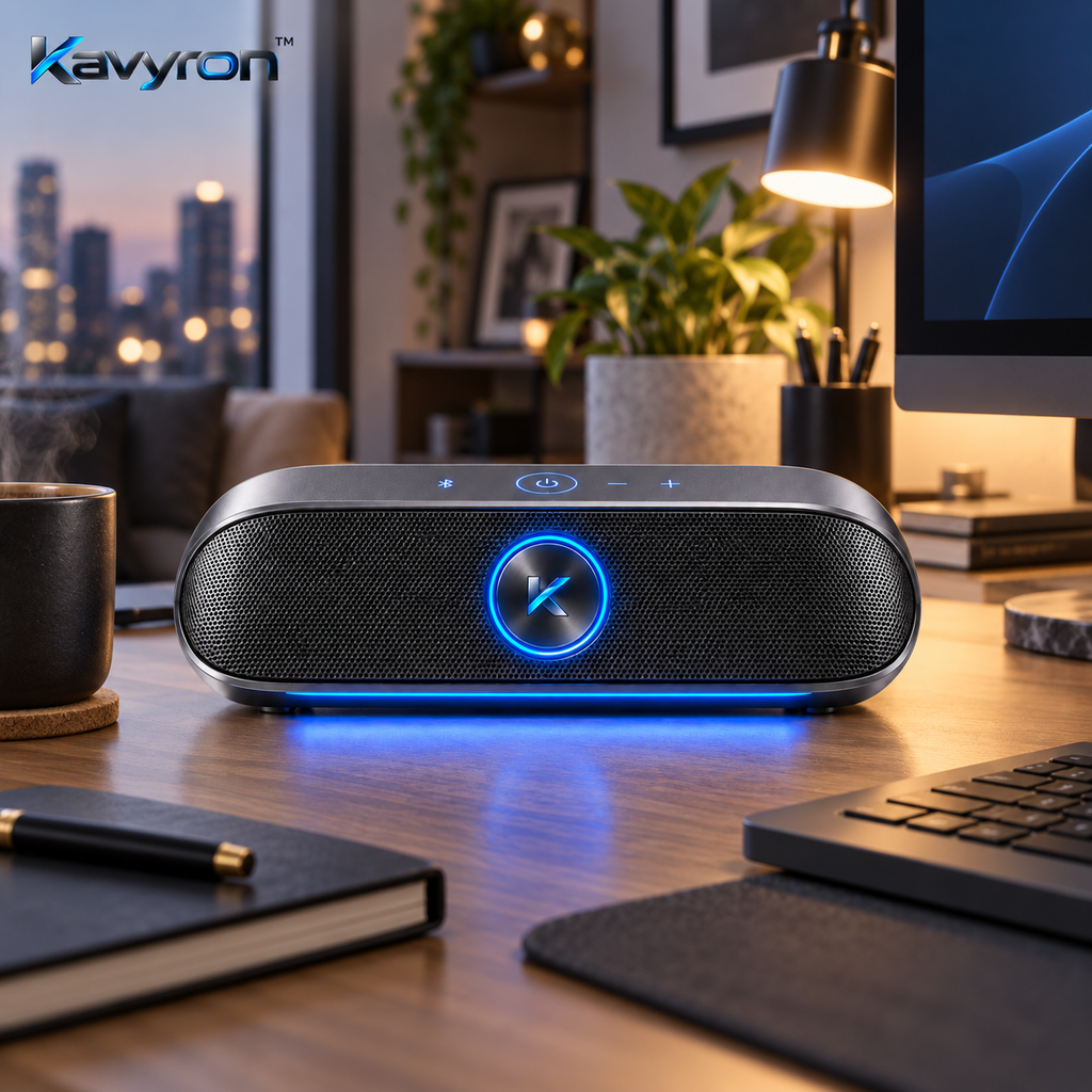 Kavyron™ ArcBeat Modern Desktop Bluetooth Speaker