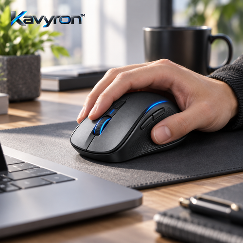 Kavyron™ GlidePro Ergonomic Wireless Mouse