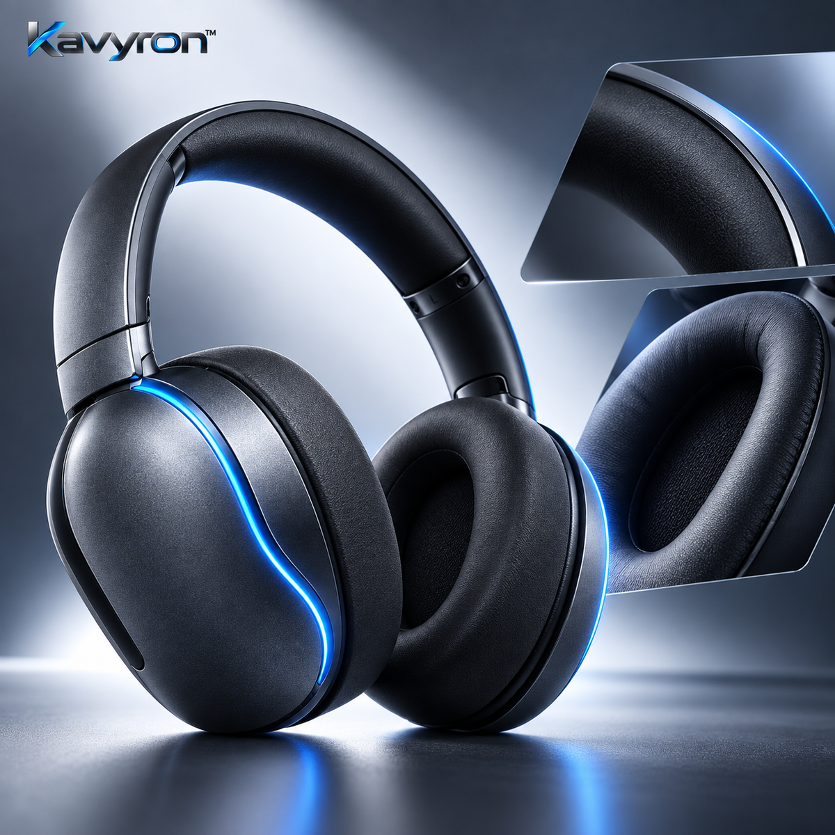 Kavyron™ NovaSound Wireless Over-Ear Headphones