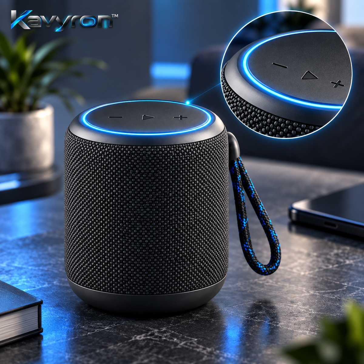 Kavyron™ PulseGo Portable Bluetooth Speaker