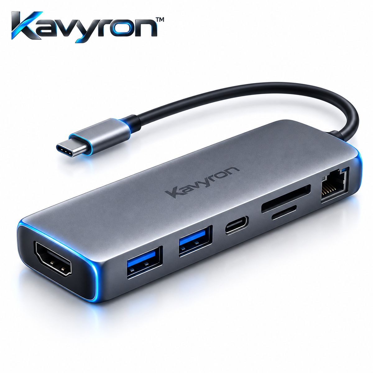Kavyron™ USB-C Multiport Hub