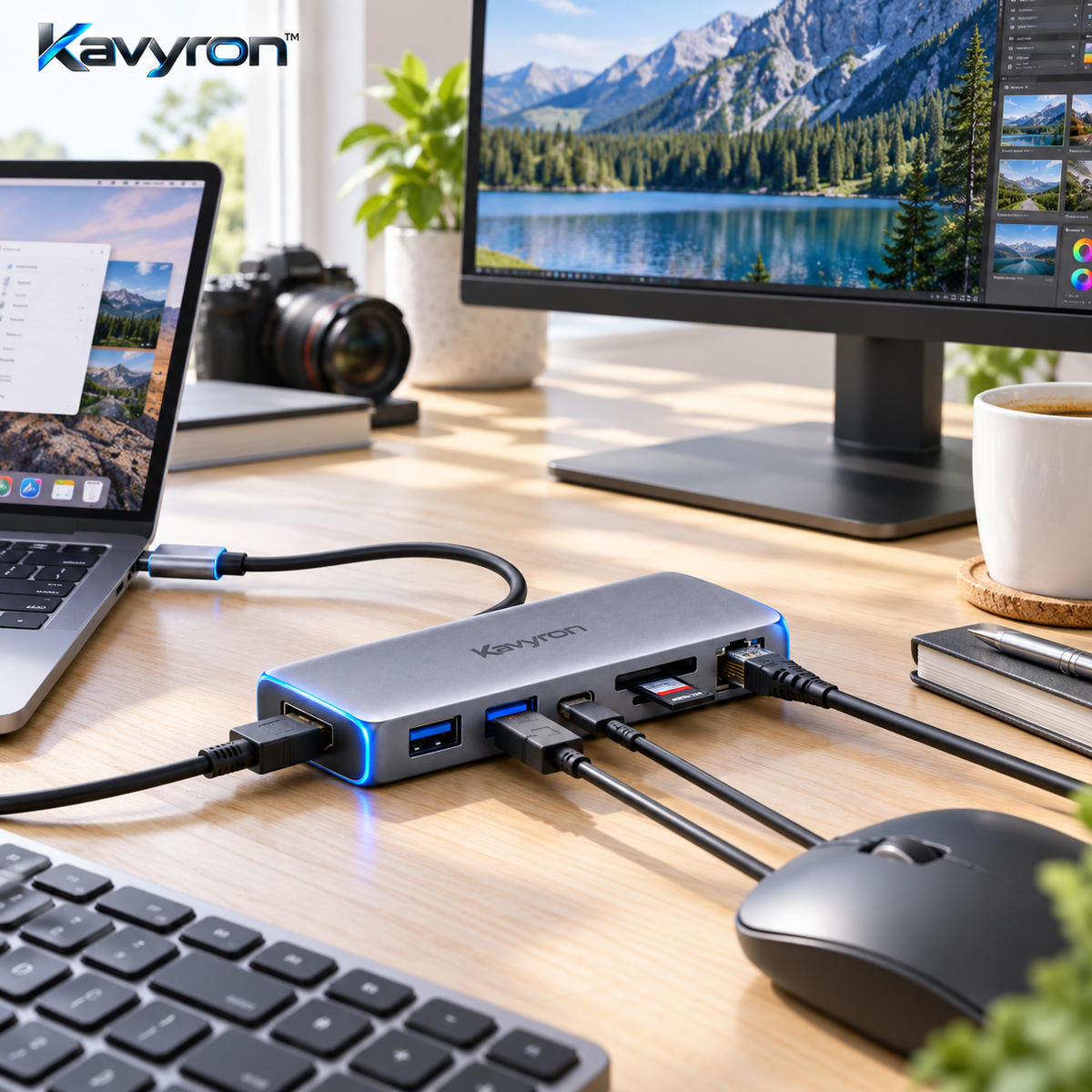 Kavyron™ USB-C Multiport Hub