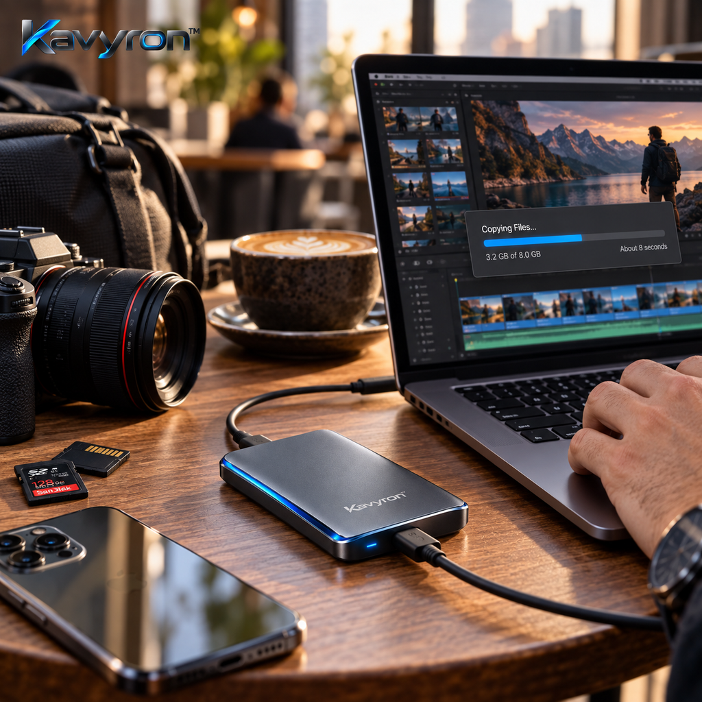 Kavyron™ Slim Portable USB-C SSD