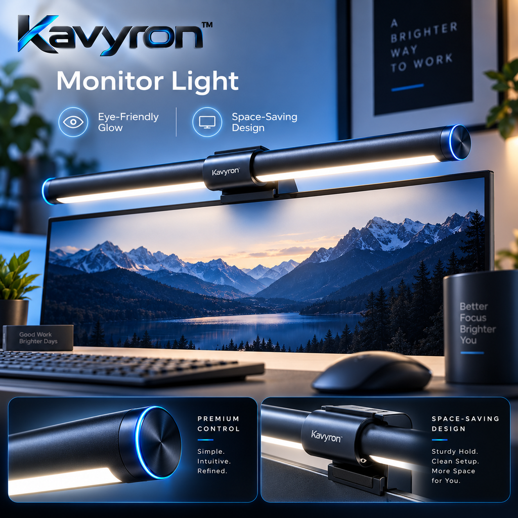 Kavyron™ LED Monitor Light Bar