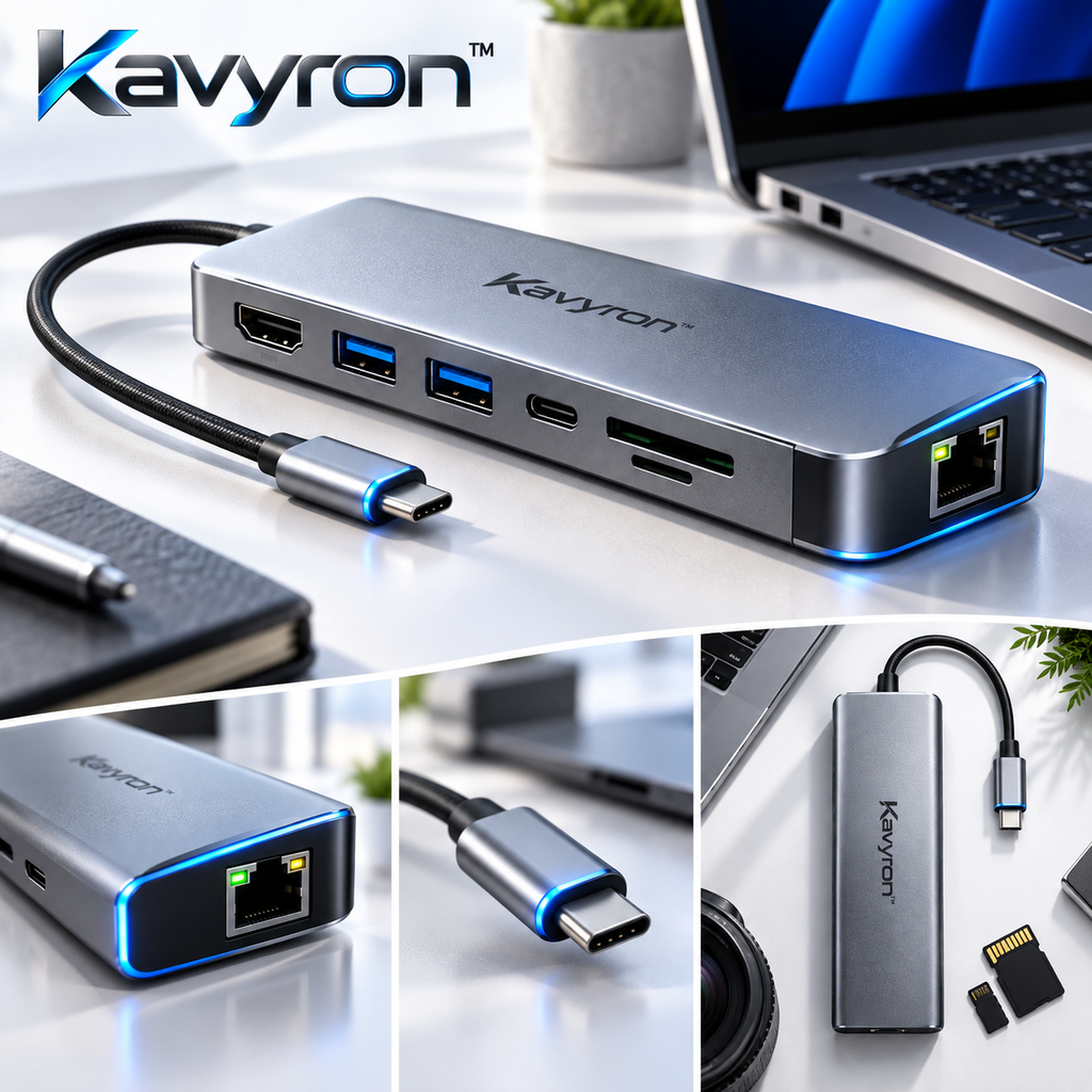 Kavyron™ USB-C Multiport Hub