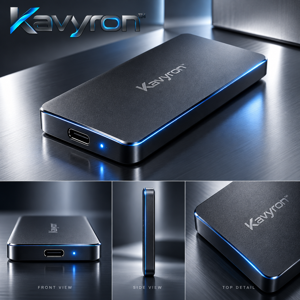 Kavyron™ Slim Portable USB-C SSD